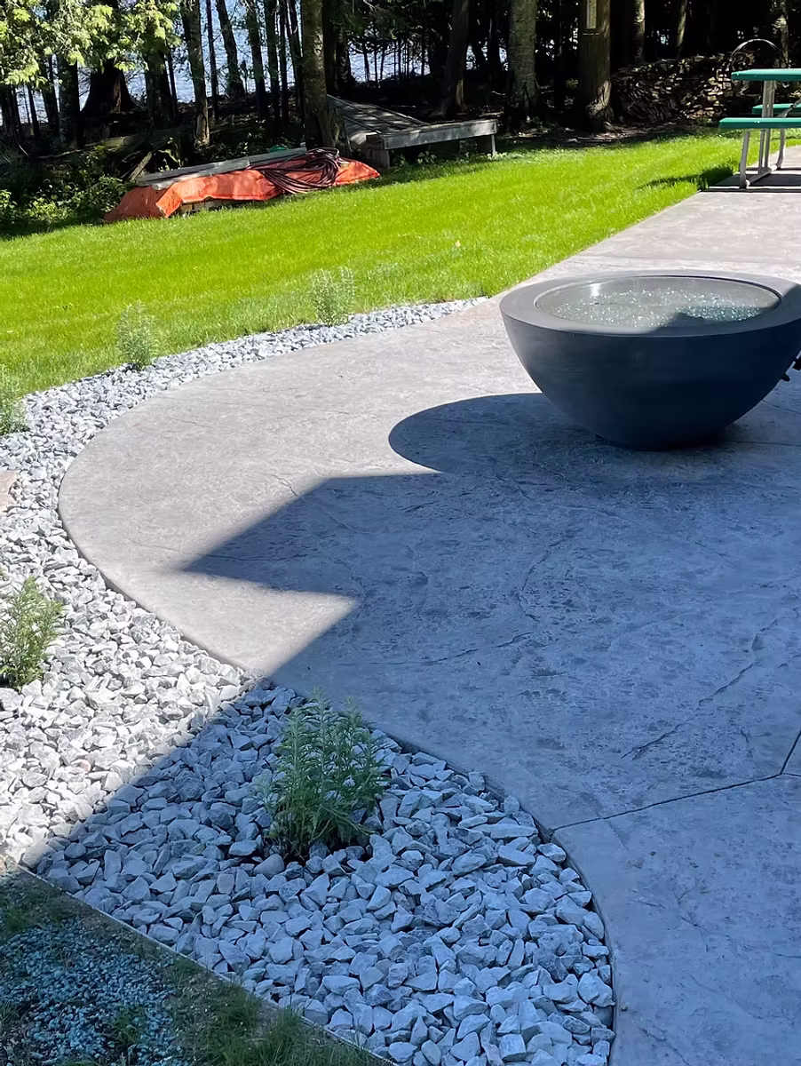 Patio with firepit Patios and firepits